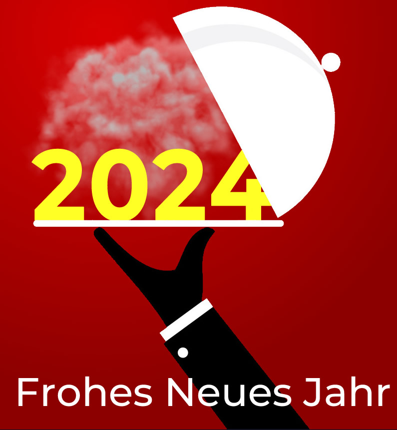 Nettes Bild: 2025 wird serviert, warm und gut gekocht an der richtigen Stelle, es ist Zeit zu beginnen.