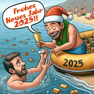Vignette 2024: Bei jeder Gelegenheit immer und immer zuerst die besten Wünsche zum Jahresende